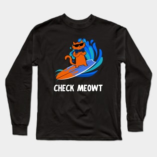 Check Meowt Long Sleeve T-Shirt